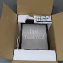 Light Up Acrylic Donation Ballot Box - 20 Colors Changing Tip Jar for Money with Re-mote, Lock, Key and Sign Holder- Raffle Suggestion Comment Vote Ticket Tip Box for Bartender Restaurant Band (USB)