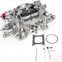 1407 Carburetor for Edelbrock 750 CFM, Compatible with Corvette GMC Dodge Silverado Cadillac, Square Bore 4-Barrel Air Valve Secondary Manual Choke