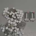 Battery Operated String Lights Bedroom - 52FT 2 Pack 120 LED Battery Powered String Lights Waterproof 8 Modes with Remote and Timer for Indoor Outdoor Christmas Decor Lights, Warm White