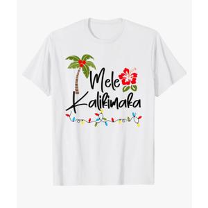 Mele Kalikimaka Tropical Christmas Hawaiian Xmas T-Shirt S