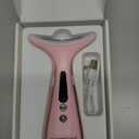 Facial and Neck Massager for Face, Neck - Skin Lifting & Firming - Wrinkle & Dark Circle Reducer - at Home Skin Care Face Sculpting Tool and Neck Massager-Sugar Pink