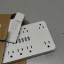 JouleLoom Surge Protector Power Strip,10 Outlets(1850W/15A/14AWG) with 6 USB Ports (2 USB C), 6 Feet Extension Cord wall Mount Power Strip, ETL Listed for Home, Dorm Room