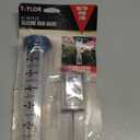 Taylor Capacity Break and Freeze Proof Flexible Silicone Rain Gauge, Measure and Monitor Precipitation, Easy to Read for Backyard, Patio, Garden, and Lawn, Post Mount or Ground Stake, 7-inch, Teal