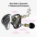 KZ Acoustics ZS10 Pro in-Ear Earphones White 3 5 mm