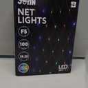 JOYIN 100 LED Christmas Net Lights,4X 6FT Christmas Mesh Lights with 8 Modes, Connectable, Waterproof for Bushes Trees Yard Indoor Outdoor Xmas Decorations (Multicolor)