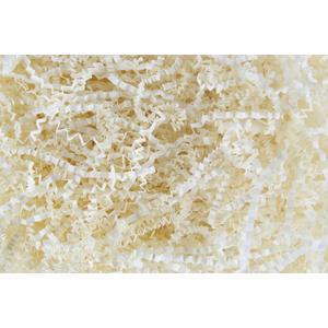 Sansam Crinkle Cut Paper Shred Filler, 1.1 LB Cream Conffetti Hamper Filling Paper for Basket and Gift Box Filling, Gift Wrapping,Packaging, Shipping, Moving, Cushioning