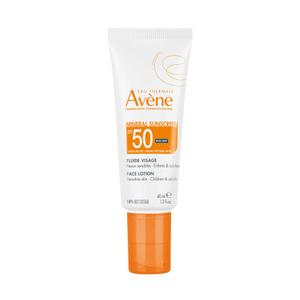 Avne Mineral Sunscreen SPF 50 Face Lotion, fast absorbing, 100% Mineral Sunscreen, Protects against UV, pollution + bluelight, With with Zinc Oxide + Bisabolol, 80 minute water resistance 1.3 oz