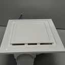 Bathroom Exhaust Fan with Light,1.0 Sones Bathroom Vent Fan with 12W LED Light,120 CFM,9.8x9.8 Mount,4 Inch Duct Quiet Square Fan for Home,Bath Restroom,Hotel,Office