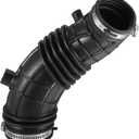 Air Cleaner Intake Hose Tube with Clamps 17228-R40-A00 - Car - Engine Filter Air Intake Duct Hose Tube - for Honda Accord 2.4L L4 2008-2012 Rubber Black - 1Pc
