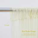 PARTISKY 20ft X 10ft Ivory Tulle Backdrop Curtain for Parites, Sheer Backdrop Curtains Fabric Drapes for Wedding Ceremony Arch Party Stage Decorations
