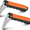 Car Door Handle for Elderly, 3-in-1 Car Handle Assist for Seniors, Portable Auto Cane Vehicle Support Handle, 500 lbs Capacity, Non-Slip Door Assist Bar (Orange, 2-Pack)