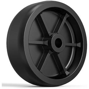 Wioxewi 6-Inch Trailer Jack Wheel Replacement – Heavy-Duty Poly Wheel for Trailer Jack, Boat Trailer Jack Wheel, and Utility Trailer Jockey Wheel – 1200 lbs Capacity (Pin Not Included)