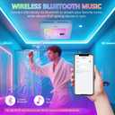 VallisCo Bathroom Exhaust Fan with Bluetooth Speaker, RGB Light & Remote, 230 CFM Quiet Ceiling Fan, 3 Dynamic RGB Lighting, 3000K6000K Dimmable, Nightlight, Dual Installation, Plus