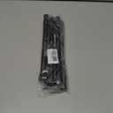 2 x Spring Tension Rod, Goowin Small Tension Rod, 5/8" Diameter No Drilling Expandable Short Tension Rods Spring Rods, Tension Rods for Closet, Cupboard, Hanging Clothes, Black, 3 Pack (10-15.7 inch)