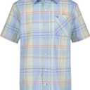 Tommy Hilfiger Boys' Short Sleeve Woven Button-Down Shirt (18-20, Windsurfer Port Plaid)