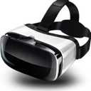2025 New VR Headset for iPhone & Android Phone, Virtual Reality Goggles for VR Game Video Movies, Education,Kids, Compatible with Phones 4.5"-6.3" (Black)