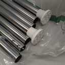 Corner Shower Caddy Tension Pole - Chrome Tension Rod Shower Caddy Adjustable Shampoo Holder for Bathroom/Bathtub/RV, Stainless Steel, Floor to Ceiling 25-114.2 inch