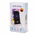 Orbit Wavy LED Light and Mirror Phone Holder is a multifunctional phone stand featuring a vibrant LED glow, a built-in mirror, and a trendy wave design for hands-free viewing