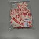 ASTANFY Nightgowns for Women Button Down Sleepshirt Short Sleeve Nightshirt Xmas Pajamas V Neck Nightdress (White, S)