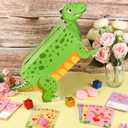 3 x Lemicin Dinosaur Valentines Box Valentines Day Boxes for Kids DIY Valentine Day Card Box with 35 Valentine Cards Valentine's Mailbox for Kids School Classroom Exchange Gift Party Activity Favors