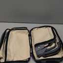 BAGAIL 4 Set/6 Set/8 Set Compression Packing Cubes Travel Accessories Expandable Packing Organizers (Cloth Pattern, 4-Beige)