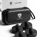 4Pcs for Tesla Model S/3/X/Y Lifting Jack Pads Lift Stand Rubber Pad Set, 2016-2025 2026 Highland Juniper Accessories Lifting Pucks Kit with Storage Case