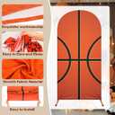 Sport Arch Backdrop Cover Set of 3 Arch Covers Spandex Stretch Backdrop Stand Cover 4ft, 5ft, 6ft for Wedding Birthday Shower Ceremony Decoration(Sport Theme), 4 X 1.65 Ft, 5 X 2.1 Ft, 6 X 2.6 Ft