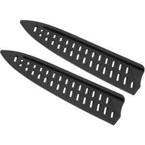 PATIKIL PP Safety Knife Cover Sleeves for 8" Chef Knife, 2 Pack Knives Edge Guard Blade Protector Universal Knife Sheath Portable for Kitchen, Black