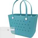 Extra Large Rubber Tote Bag Beach Bag, Washable Durable Open Beach Tote Bag, Travel Totes Bag for Pool Boat Sports | Beach Bag, Washable, Durable, Open Beach, Travel Totes Bag, Pool