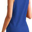 Bosmeer Womens Tops Crewneck Waffle Knit Flowy Loose Fit Tank Top Sleeveless Summer Shirts (M)