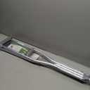 PCP Aluminum Crutches, Push Button Adjustable Height, Lightweight, 1 Pair, Kids Child Size (4'0" to 4'6")