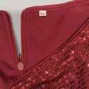 meilun Long Sleeve Sequin Dress for Women Formal Gowns Sparkly V Neck Maxi Dress. Size XL