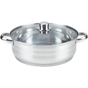 24 Cm Double Capsulated Bottom 18/10 Stainless Steel Low Pot Casserole