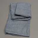 MIULEE Pack of 2 Decorative Linen Burlap Textured Pillow Covers Farmhouse Boho Accent Pillowcases Spring Coastal Home Decor for Couch Sofa Bedroom Living Room 18x18 Inch Light Blue