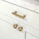 10 Pack Champagne Bronze Knurled Cabinet Pulls 3 Inch(76mm) Kitchen Cabinet Handles Cabinet Hardware for Drawer Pulls