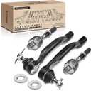 A-Premium Set of 4, Front Inner & Outer Tie Rod End Kit, Compatible with Honda Accord 2008 2009 2010 2011 2012