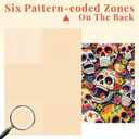 Jigsaw Puzzles for Adults 1000 Pieces, Graffiti Floral Skull Puzzles, Challenging Funny Game with Family Friends