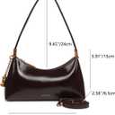 Advanced oil wax leather crescent bag, women's armpit bag, shoulder bag, crossbody bag, handbag, small wallet