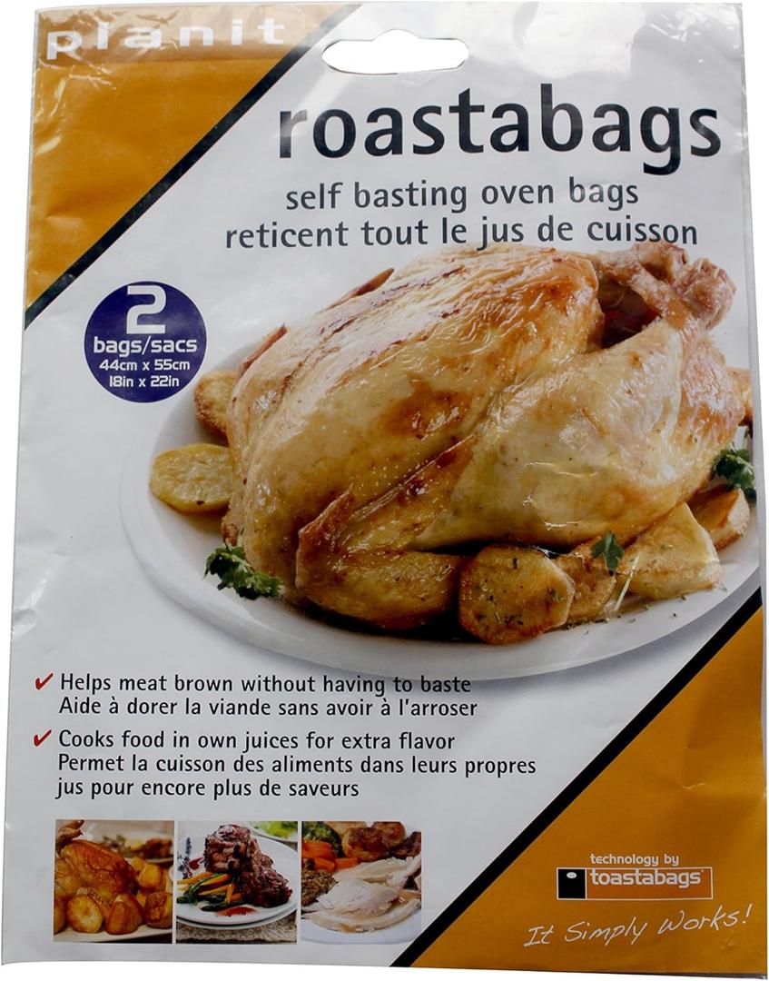 Oven Roasting Bags Large 2 Pk - 18 X 22 Inches