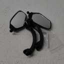 Adjustable Handlebar Bike Mirror, Shatterproof HD Glass Lens, Universal Fit Rearview Bicycle Mirrors, 360 Rotatable, Compatible with Mountain Bikes, E-bikes, Road Bikes(1 Pair)