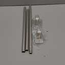 ENJOYBASICS No Drill Curtain Rods for Window 28 to 47 Inches, 5/8 Inch Diameter Renter Friendly Drapery Rod with Adhesive Brackets without Drilling, Adjustable from 27 to 52 Inches, Nickel