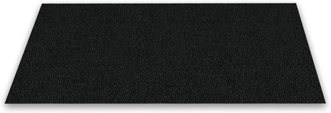 MSI Heavy Duty Gym Flooring Mat - 3.5' x 6' x 3/4" Thick Rubber Mat - Solid Black - Ideal for Home Gyms, Commercial Fitness Centers, Workouts, and More