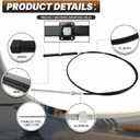 12FT 14FT 15FT 18FT 19FT Mechanical Rack & Pinion Steering Cable SSC134XX, Back Mount Rack Single Cable Compatible with Seastar SH5210P, SH5230P, SB39526P, SB39544P, SS14115 SS15115