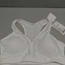 Yvette V Neck Diamond Mesh Yoga Sports Bra Light Support with Built-in Pads Wireless Bra Cropped Tank Top (Small, White)