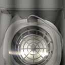 Ultrasonic Retainer Cleaner 45kHz, 250ML Portable Ultrasonic Cleaner, Professional Retainer Cleaner Machine for Dentures, Mouth Guard, Aligner and Jewelry (White with Light Gray)