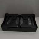 Elevated Slow Feeder Dog Bowls, Adjustable Raised Dog Bowl with No-Spill Water Bowl, Non-Slip Stand for Large, Medium, Small Dogs - 4 Heights: 3.7", 8.5", 10.1", 11.7" - Black