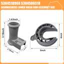 5304518968 Dishwasher Lower Spray Arm Support and 5304506518 Dishwasher Sewer Filter/Trap Drain Filter Replacement for Frigidaire Dishwashers Spray Arm Assembly Replaces 154252101,154292901,154294101