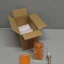 LUANT 5-Piece Resin Bathroom Accessory Set with Soap Dish, Dispenser, Toothbrush Holder and Tumbler, Orange