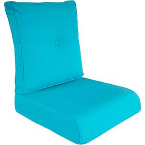 High Back Outdoor Chair Cushions for Patio Furniture,25x25x5 Replacement Couch Cushion Set for Wicker Glider Rocking Chairs Loveseat Sectional Sofa,Out Door Chair Pad Weather Fade Resistant,Teal Blue