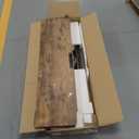 Claiks Electric Standing Desk, Adjustable Height Stand up Desk, 24x48 Inches Sit Stand Home Office Desk with Splice Board, Black Frame/Rustic Brown Top